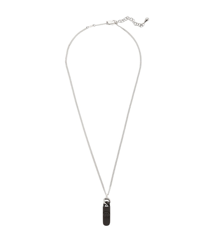Photo: Gucci Interlocking G sterling silver pendant necklace