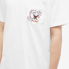 Bode Men's Leafwing Pocket T-Shirt in White