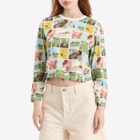 Bode Women's Comic Strip Long Sleeve Top in Multi