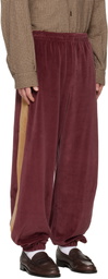 NEEDLES Burgundy Side Line Sweatpants