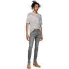 Amiri Multicolor Cashmere Tie-Dye Short Sleeve Sweater