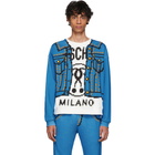 Moschino Blue The Sims Edition Pixel Trompe lOeil Sweatshirt