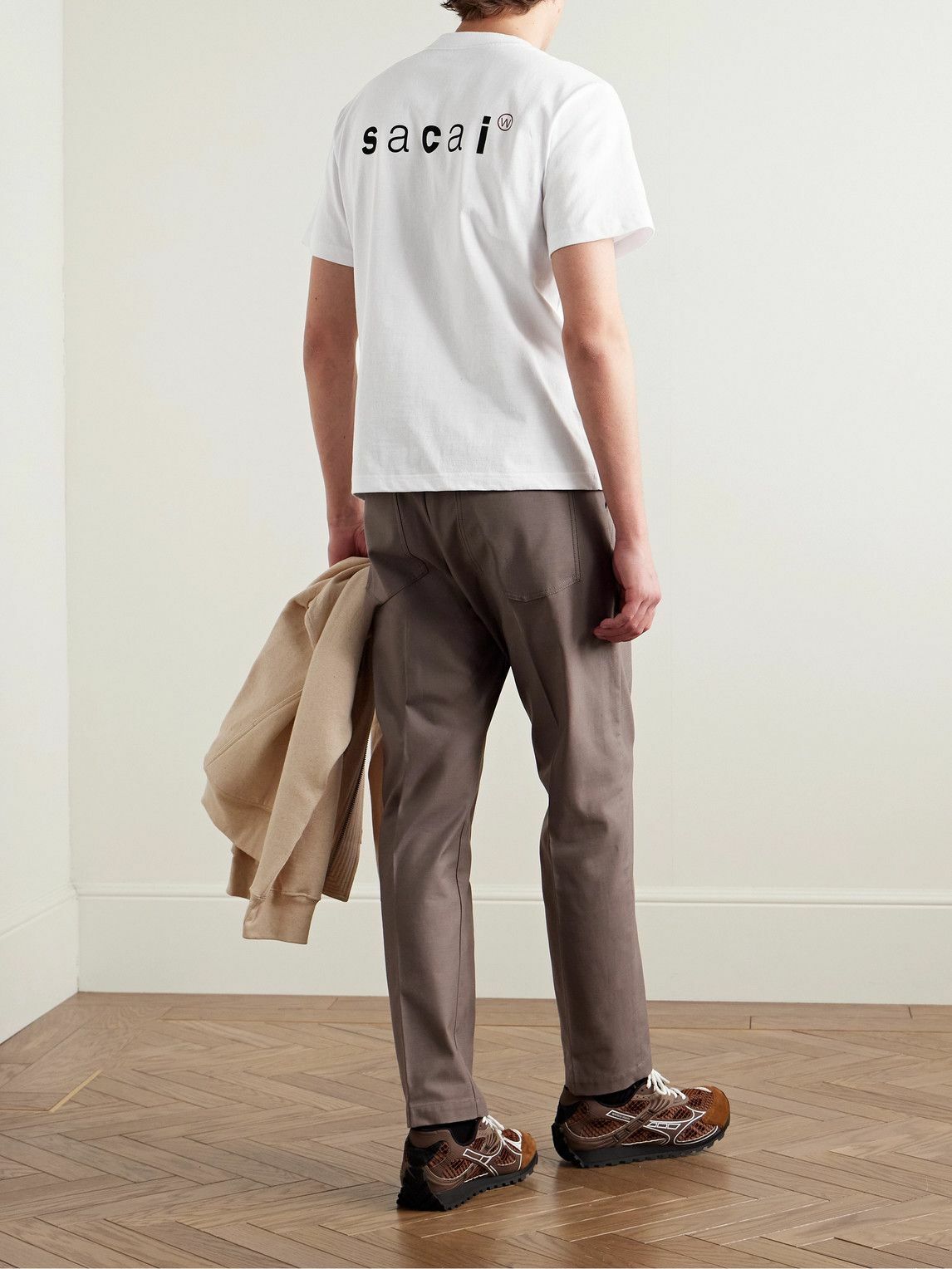 Sacai - WTAPS® Logo-Print Cotton-Jersey T-Shirt - White Sacai