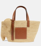 Loewe - Elephant Basket raffia tote bag