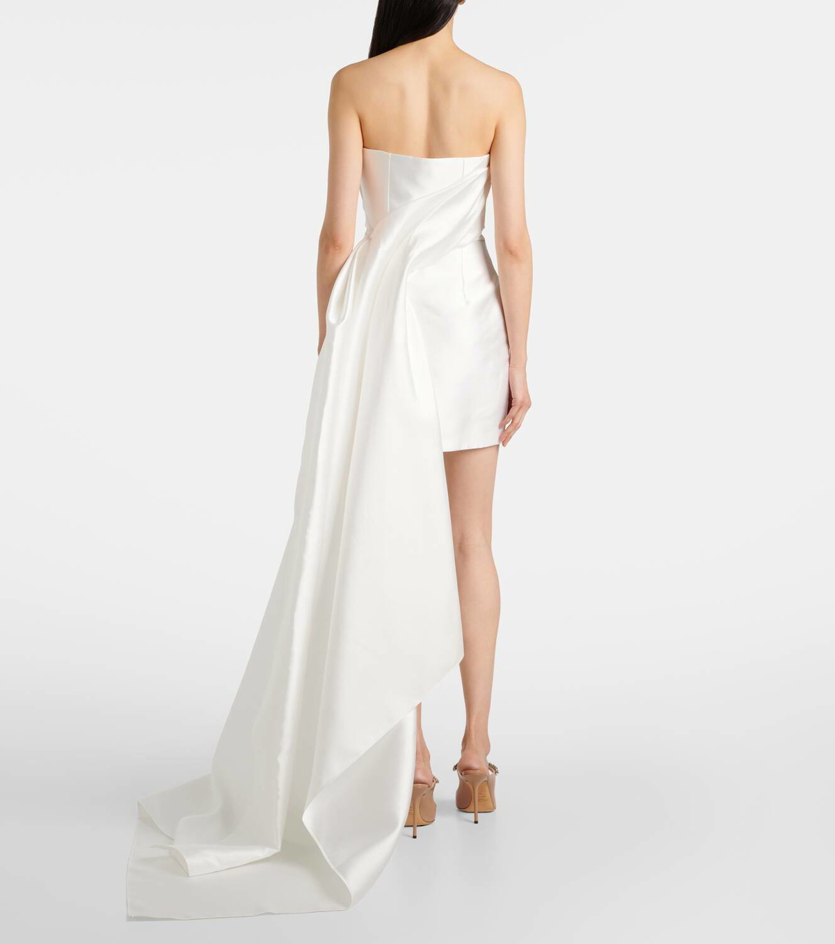 Solace London Bridal Meyer tail twill minidress