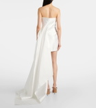Solace London Bridal Meyer tail twill minidress