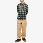 Butter Goods Men's Caterpillar Plaid Flannel Shirt in Navy/Forest