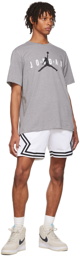 Nike Jordan Gray Cotton T-Shirt