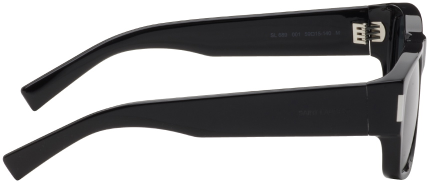 【関税込み】Saint Laurent ブラック SL 689 サングラス Saint Laurent SL 689 001 - Black Sunglasses for Man