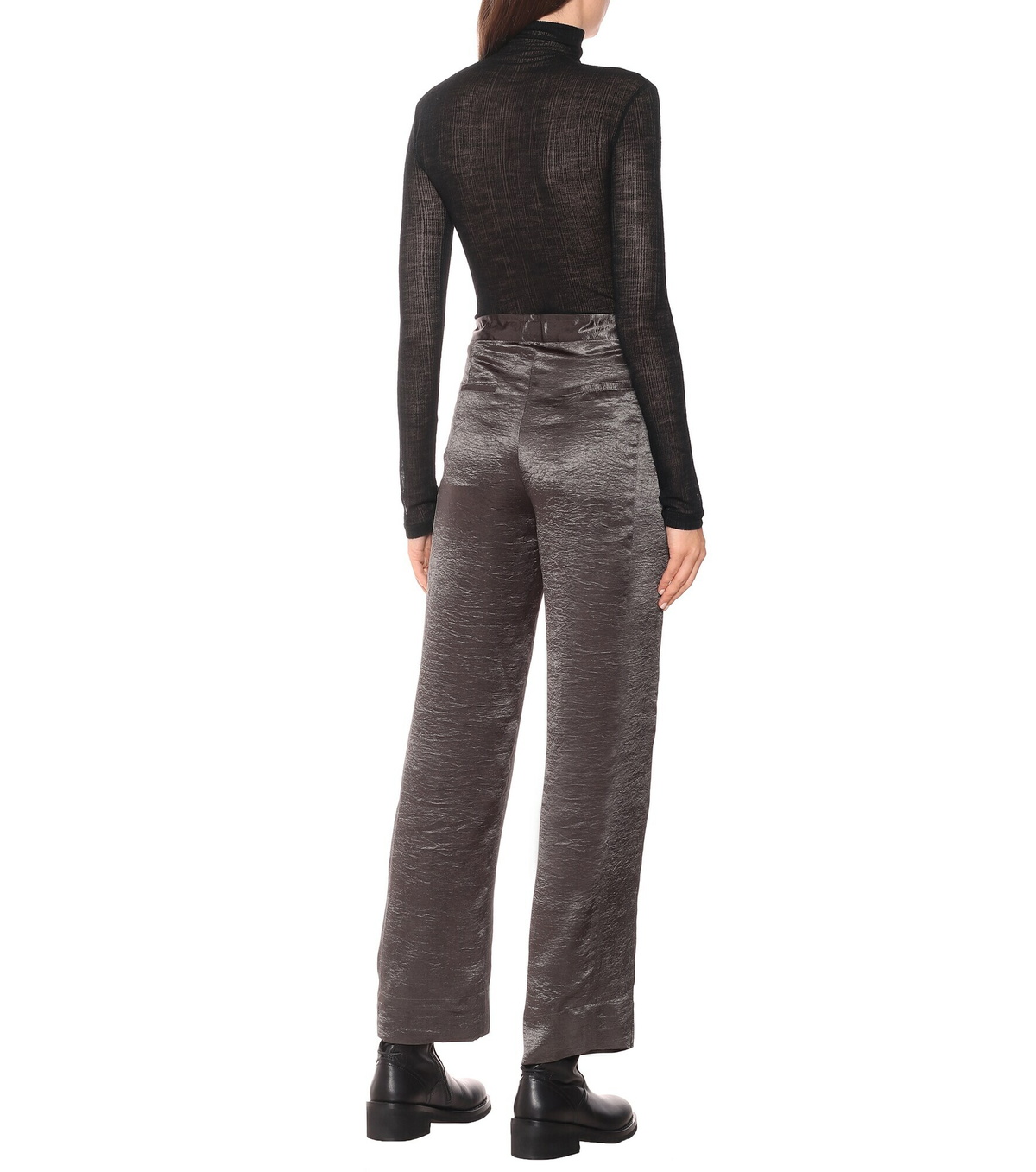 ANN DEMEULEMEESTER crinkle pants