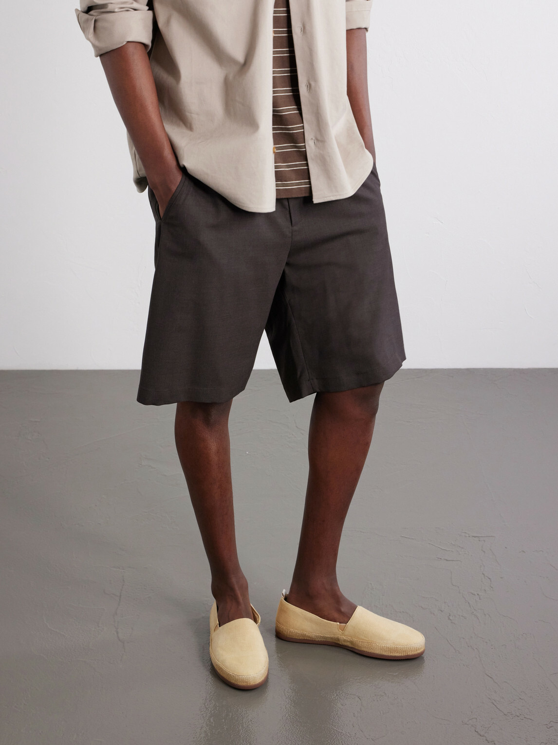 Mulo - Canvas Espadrilles - Brown