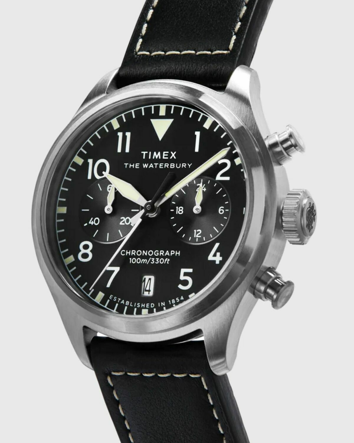 Timex Waterbuy Ace Chronograph Black Mens Watch