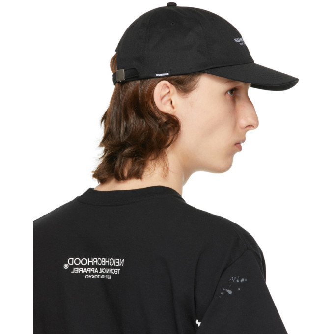 Neighborhood Black Embroidered Logo Dad Cap Neighborhood