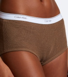 Calvin Klein Collection Thaïs ribbed-knit cotton-blend briefs