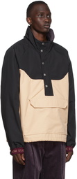 Acne Studios Beige & Black Casual Anorak Jacket