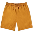 Nike Men's Solo Swoosh Woven Short in Desert Ochre/White