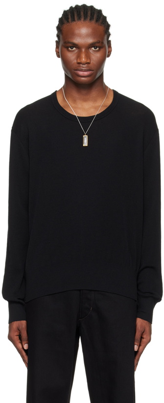 Photo: LEMAIRE Black Dropped Shoulder Sweater