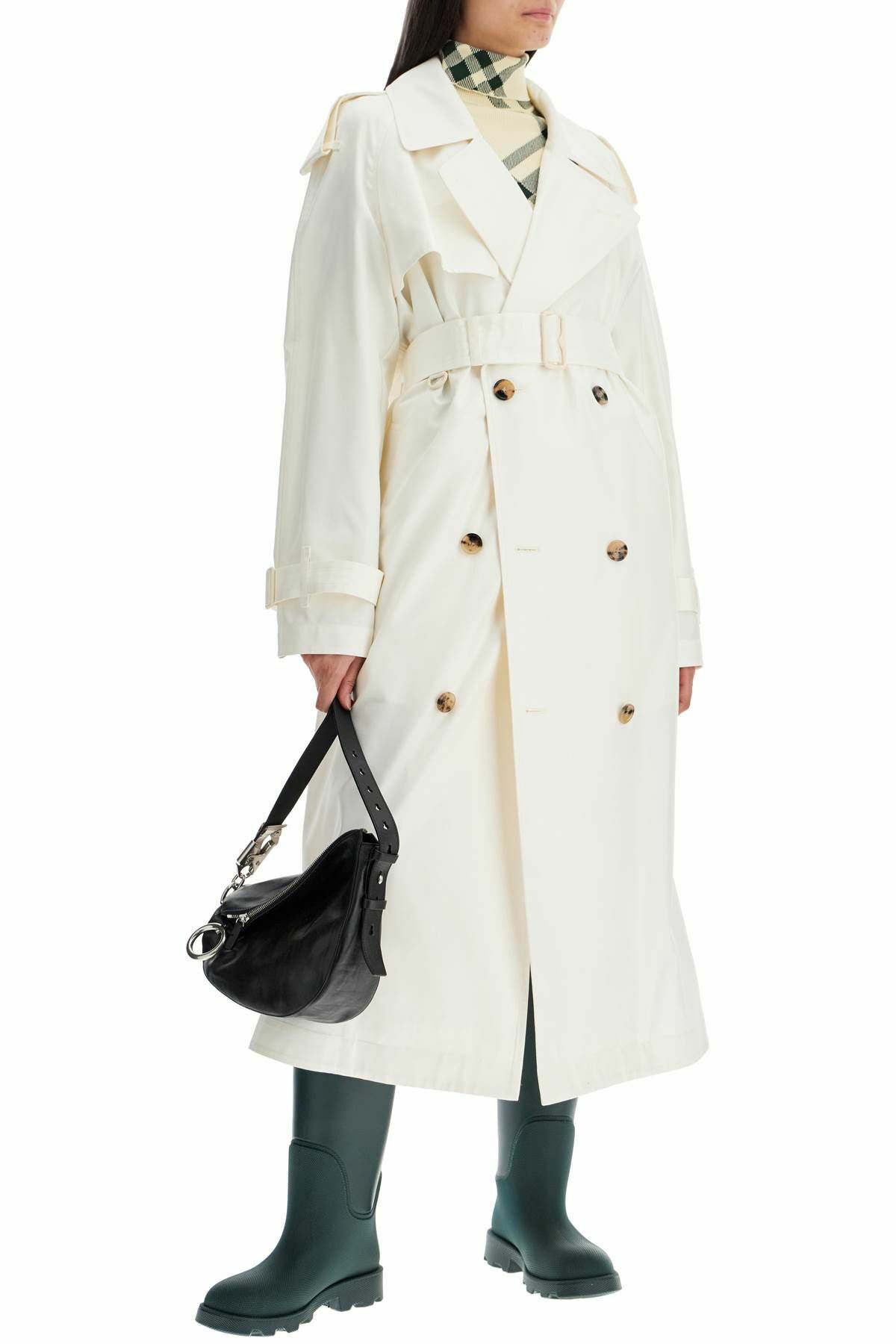 BURBERRY silk trench coat White Burberry