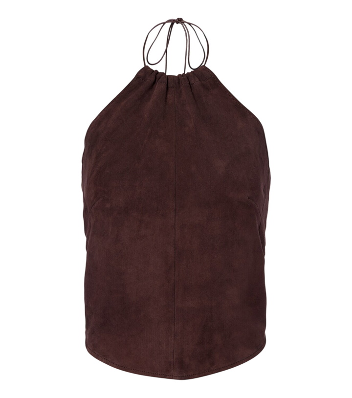 Photo: Stouls Rosie halterneck suede top