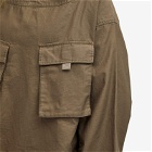 Brain Dead Men's Military Cloth Smock Jacket in Olive