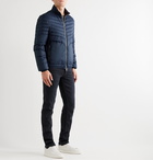 Brunello Cucinelli - Cotton-Twill and Quilted Shell Down Jacket - Blue