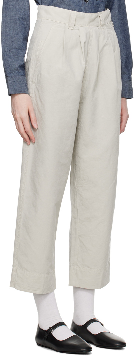 Margaret Howell Gray Cropped Trousers