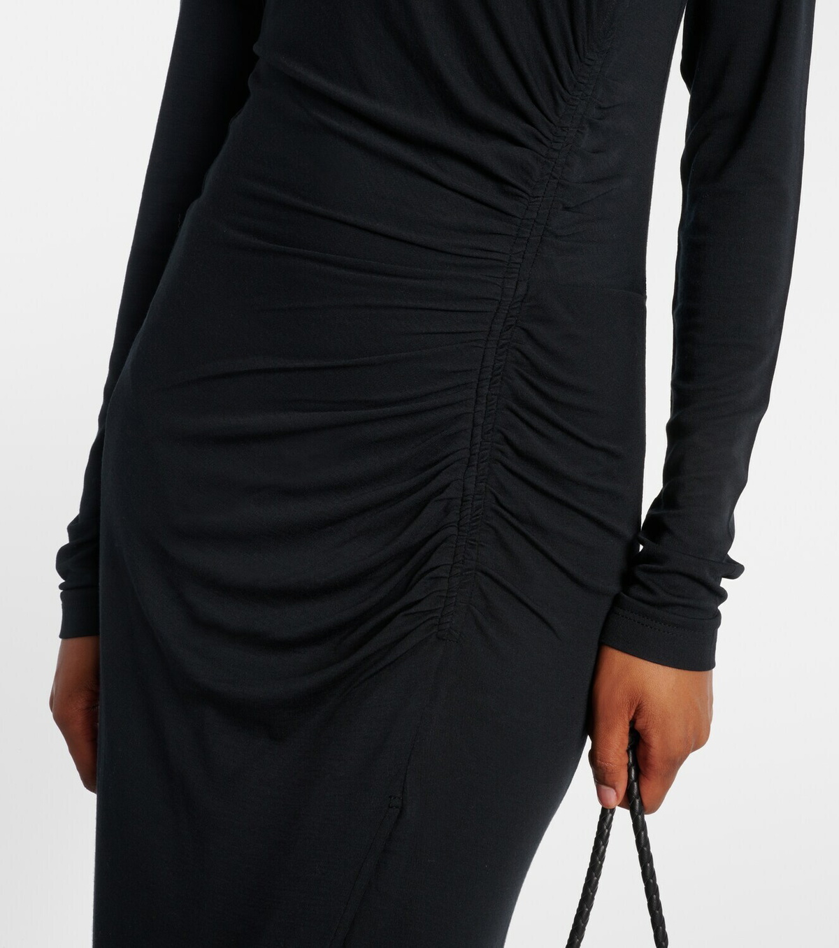 Marant Etoile Jelina gathered jersey maxi dress