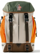 Moncler Grenoble - Leather-Trimmed Logo-Appliquéd Nylon and Mesh Backpack