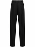 VERSACE - Formal Wool Canvas Pants