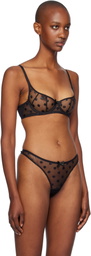 Agent Provocateur Black Camsen Balconette Underwired Bra