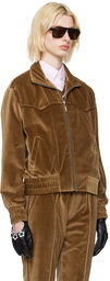 Ernest W. Baker Tan Zip Jacket