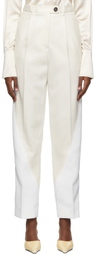 Peter Do White Wool Trousers