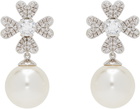 SHUSHU/TONG YVMIN Edition Cruciate Flower Faux-Pearl Earrings