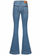 STELLA MCCARTNEY - Side Logo High Waist Flared Jeans