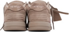 Off-White Brown Out Of Office For Walking Suede Sneakers