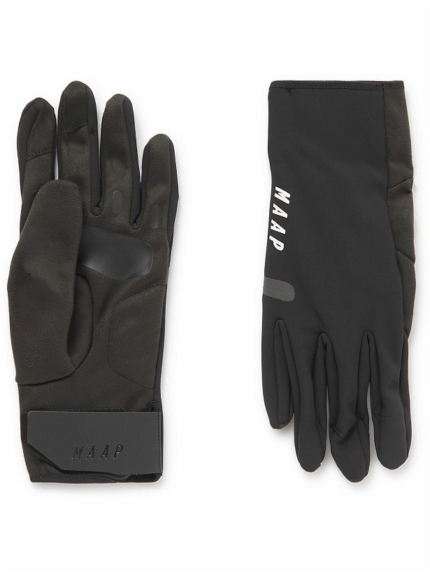 Photo: MAAP - Logo-Print Shell and Fleece Gloves - Black