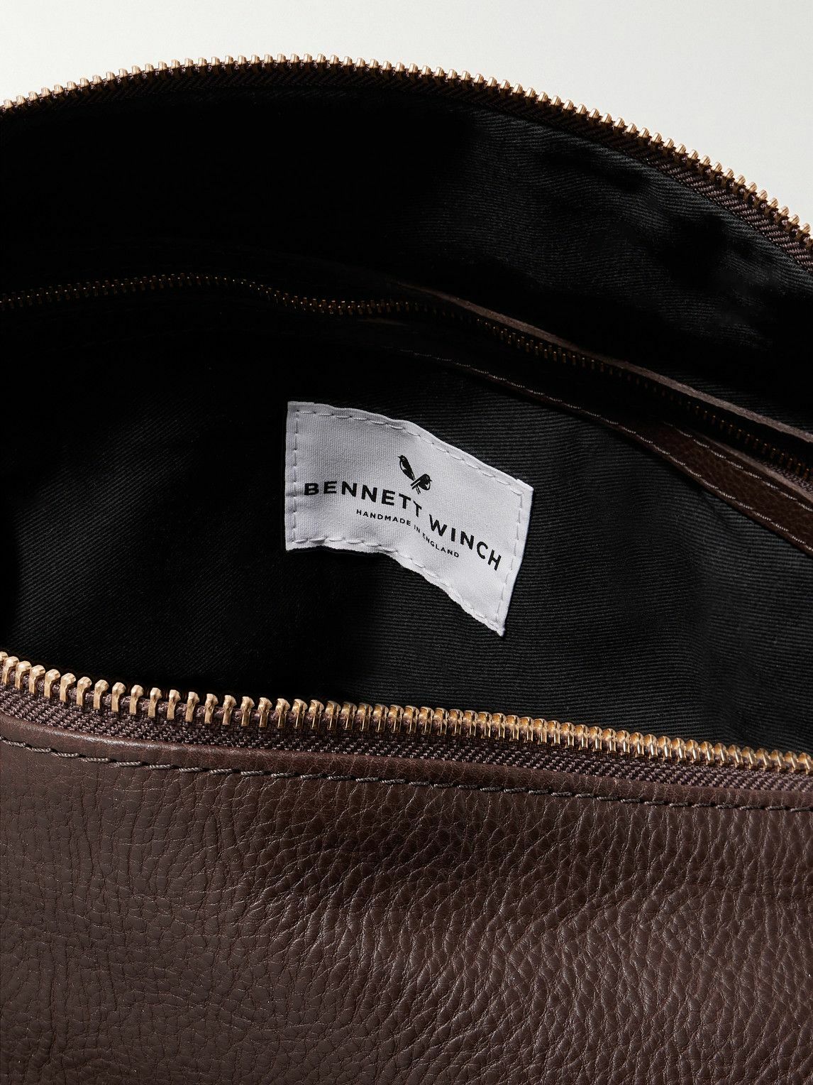 Bennett Winch - Logo-Debossed Full-Grain Leather Weekend Bag