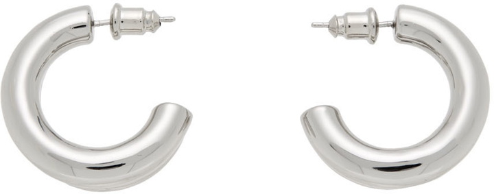 Photo: Portrait Report Silver Double Hoop Earrings