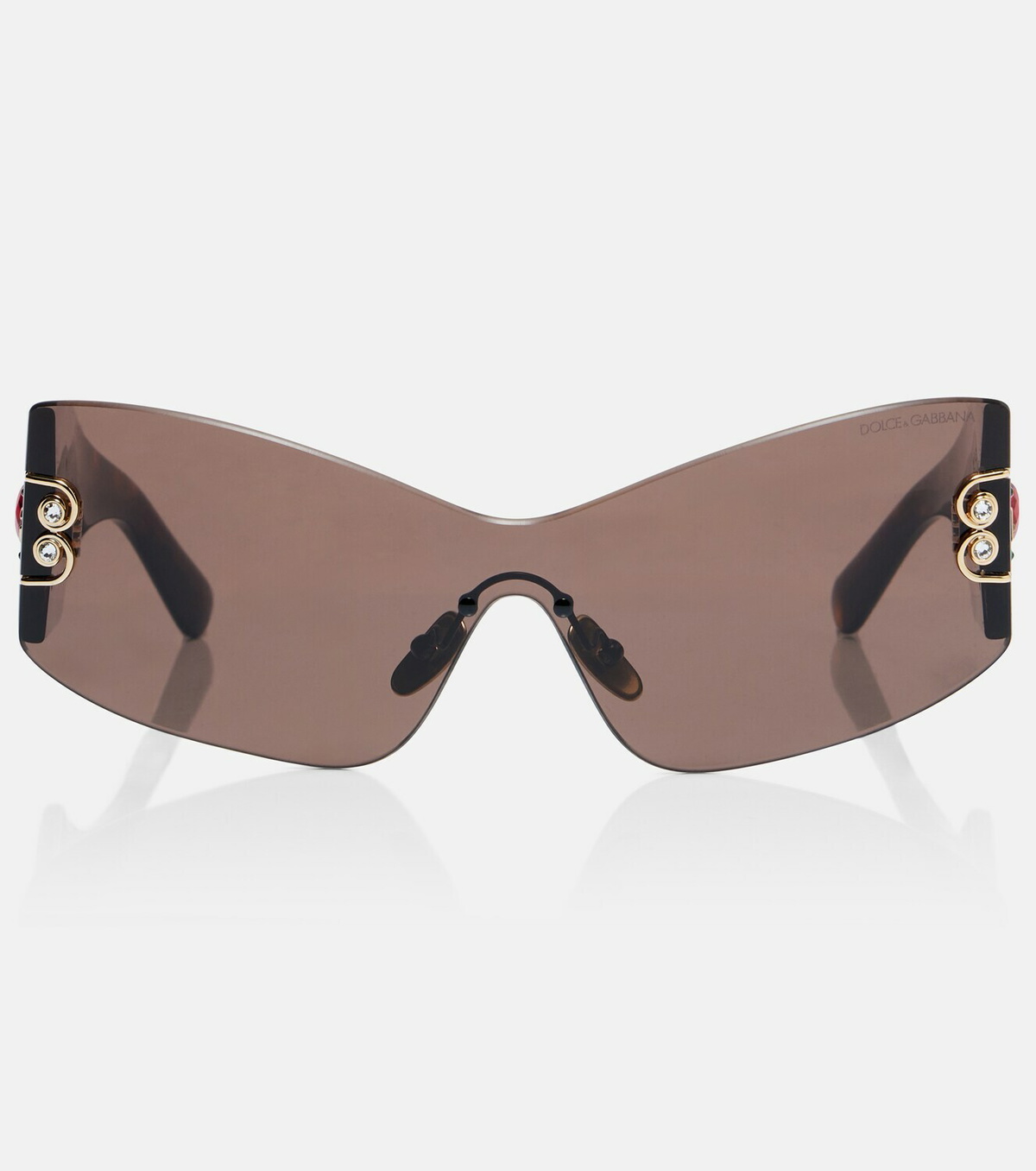 Dolce&Gabbana Embellished rectangular sunglasses