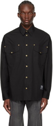 Versace Jeans Couture Black Patch Shirt
