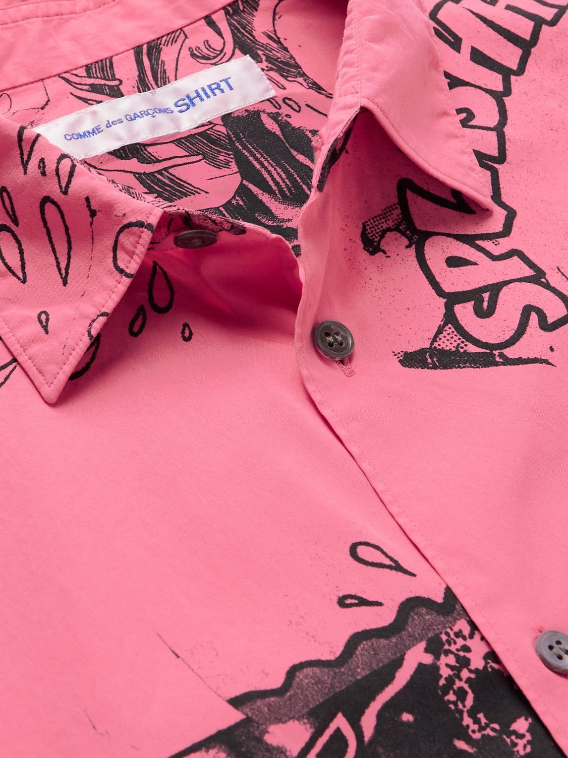 Comme des Garçons SHIRT - Christian Marclay Printed Cotton-Poplin