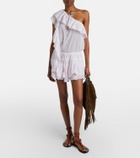 Marant Etoile Lalia embroidered ruffled minidress