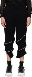 Black Comme des Garçons Black Tweed Trousers