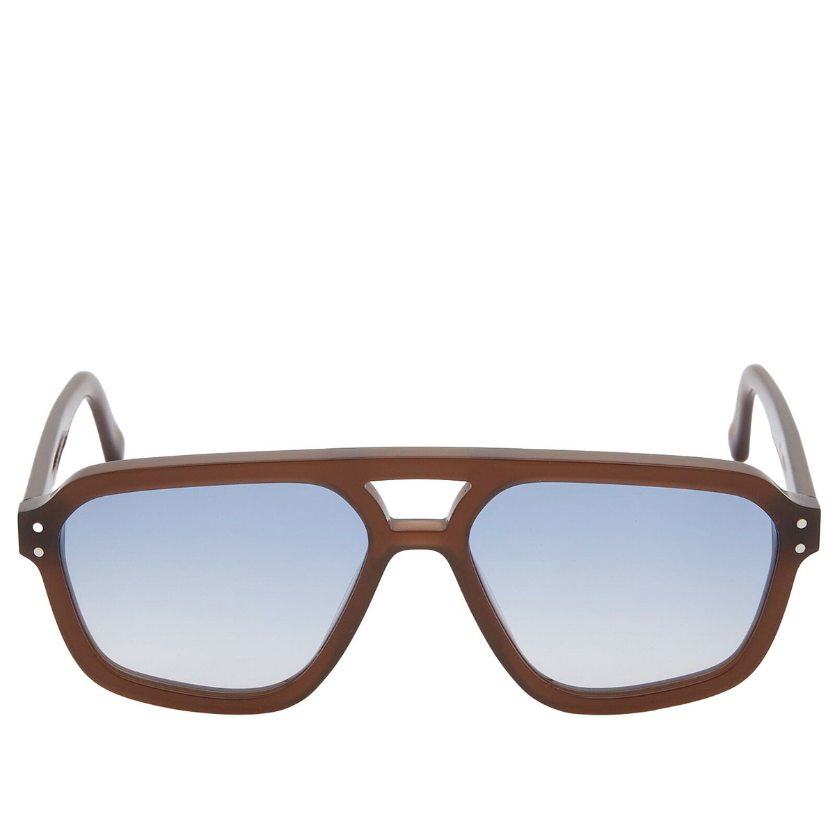Monokel Jet Sunglasses in Chocolate/Blue Gradient 