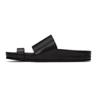 Jil Sander Black Single Toe Strap Sandals
