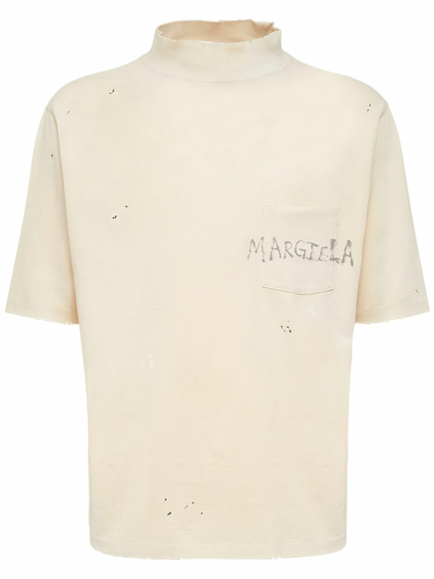 Photo: MAISON MARGIELA - Solid Cotton Jersey T-shirt