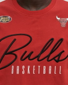 Mitchell & Ness NBA TRAINING DAY PREMIUM SS TEE VINTAGE LOGO CHICAGO BULLS Red Mens Shortsleeves/Team Tee