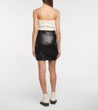 Rta - Paloma faux-leather miniskirt