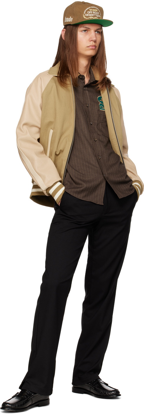 Rhude Black Drawstring Trousers