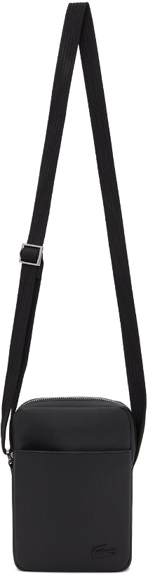 Photo: Lacoste Black Petit Piqué Vertical Zip Bag